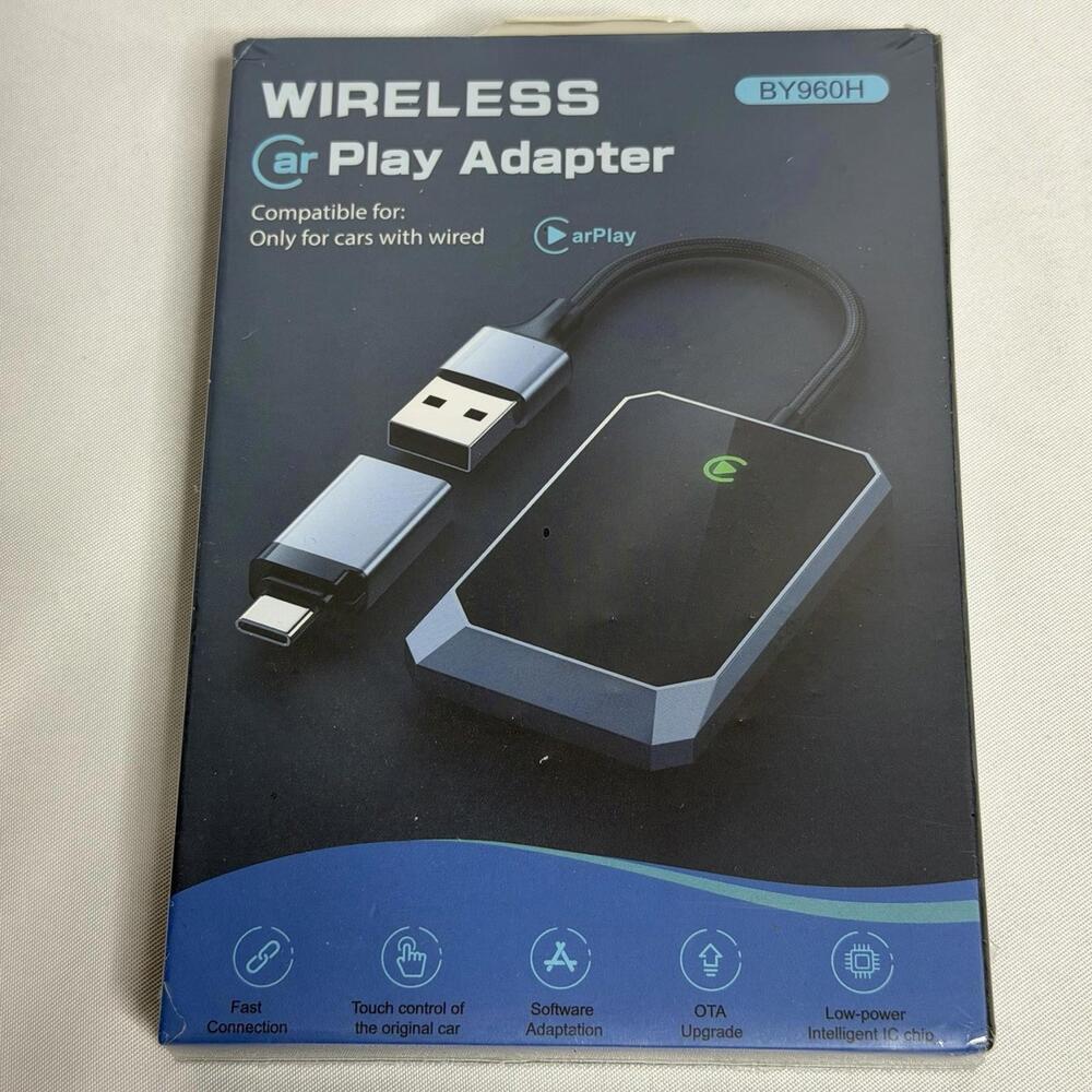 TERUNSOUl Wireless CarPlay Adapter Converts Wired to Wireless CarPlay New In Box